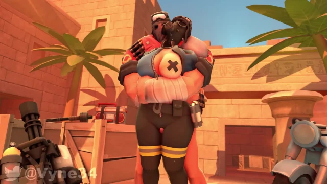 fempyro,heavy weapons guy,pyro