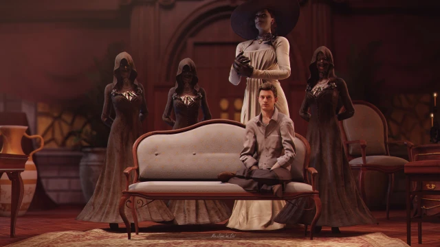 alcina dimitrescu,bela (resident evil),cassandra (resident evil),daniela (resident evil),ethan winters