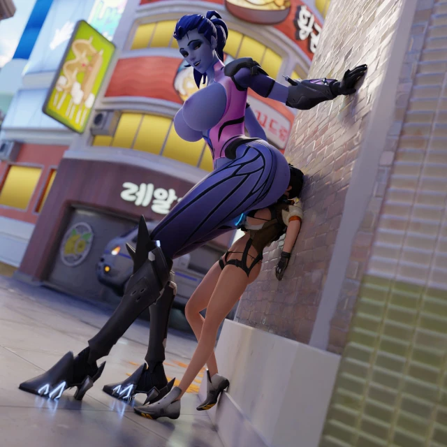 amelie lacroix,lena oxton,tracer,widowmaker