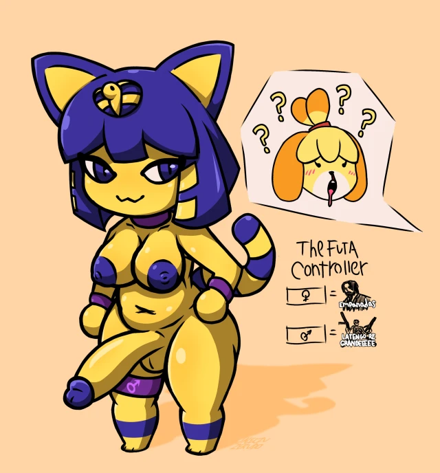 ankha,ankha (animal crossing),isabelle (animal crossing)
