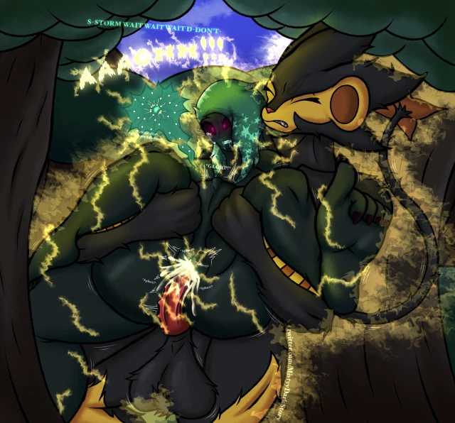alpha pokémon,generation 4 pokemon,luxray,pokemon (species),sall (mistyy),shiny pokémon,shiny pokemon