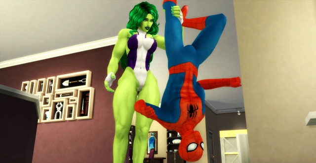 jennifer walters,peter parker,she-hulk,spider-man