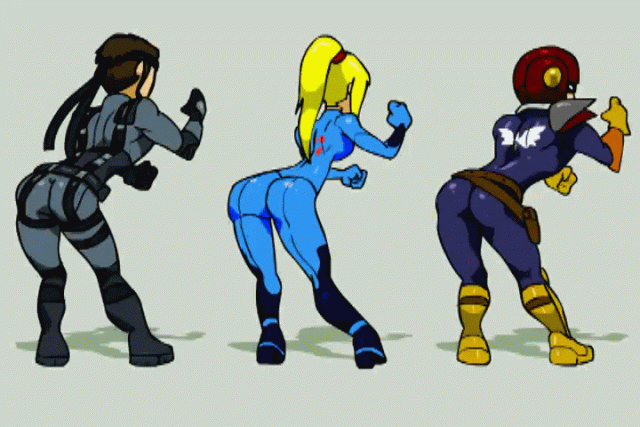 captain falcon+samus aran+solid snake