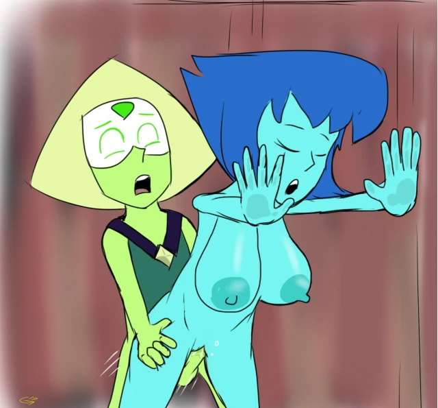 lapis lazuli (steven universe)+peridot (steven universe)